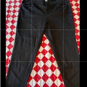 Dark Black Westport Denim Size 22WS Like New.